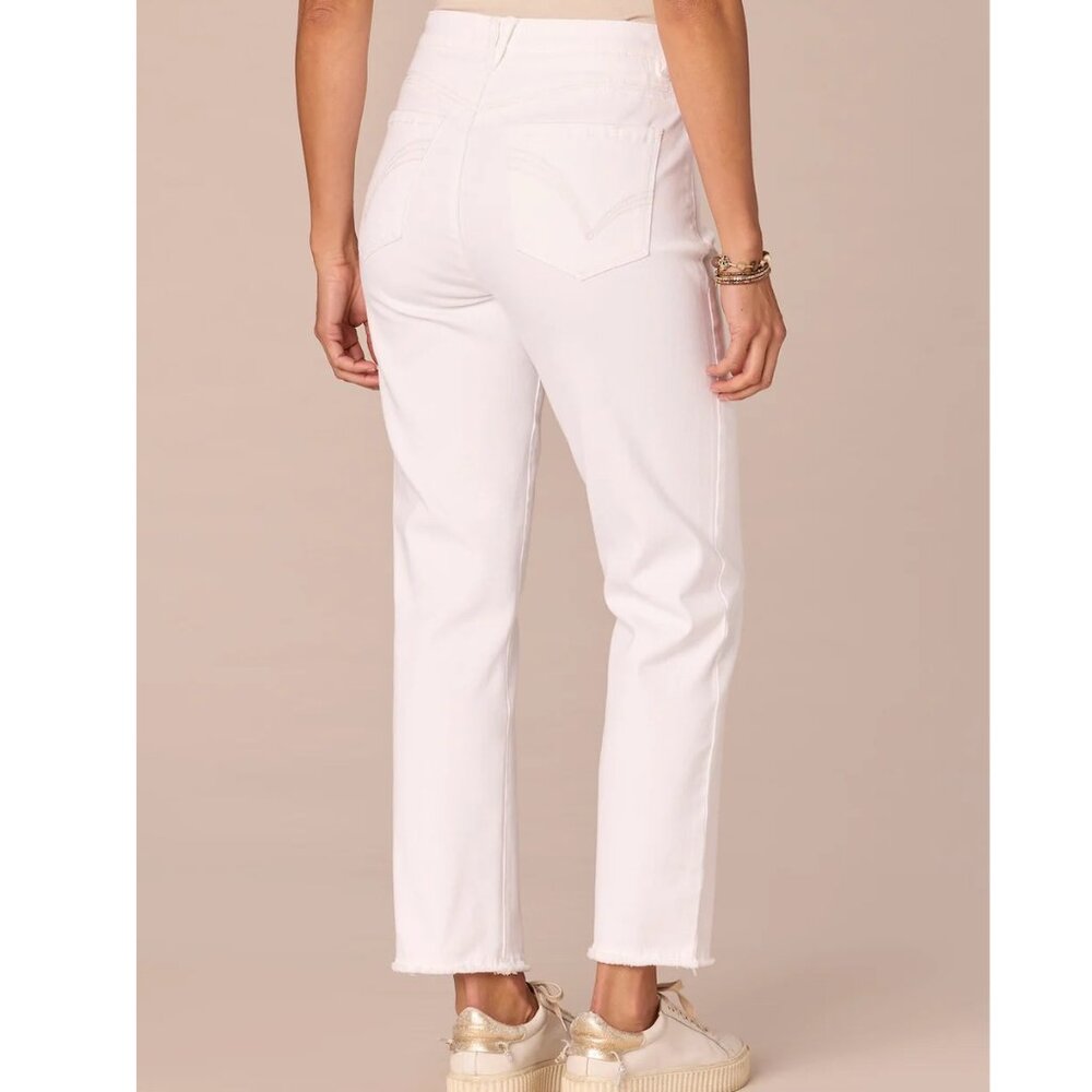 New w/Tags - Democracy Ab-Solution Hi Rise Straight Jeans, Optic White, 18P Plus - Picture 11 of 14